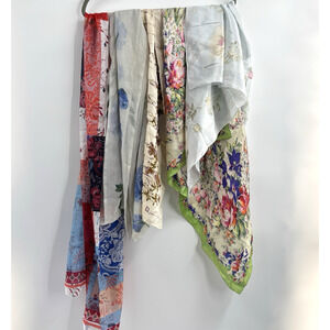 Scarf Lot Of 5 Bundle Scarves Wrap Spring Floral Anne Klein Liz Claiborne